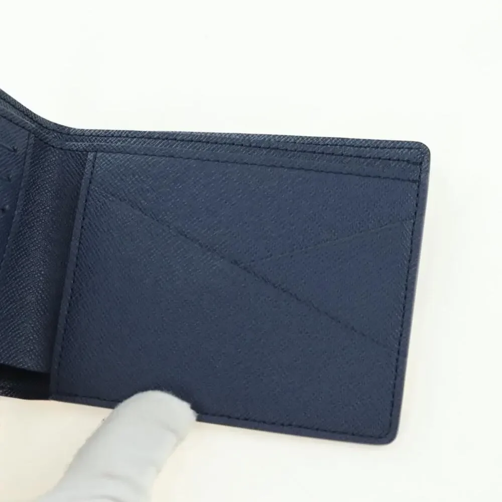 Louis Vuitton Monogram Watercolor Portefeuille Multi Ple Wallet Blue